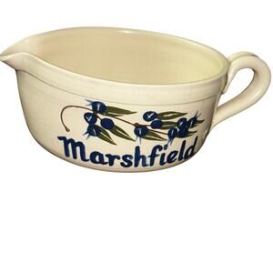 Olde Cape Cod Stoneware Batter Bowl Creamer Pottery Stamped Farmhouse Marshfield